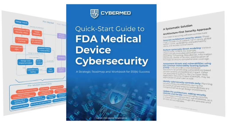 CyberMed FDA Medical Device Cybersecurity Quick-Start Guide.