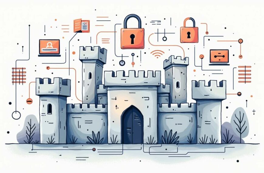 An abstract representation of a digital fortress being tested for vulnerabilities