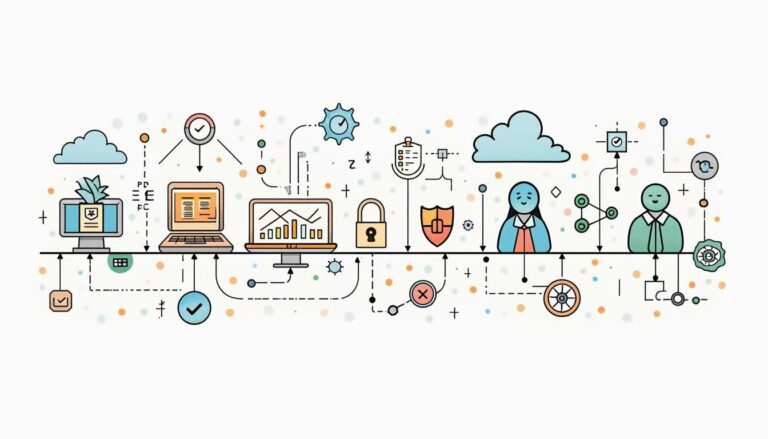 A secure software development lifecycle flowchart
